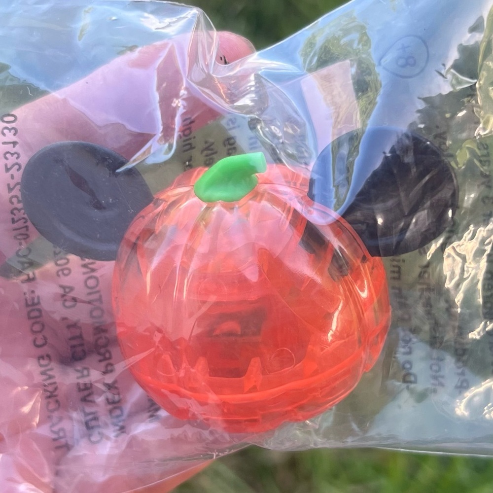 Disney Parks Halloween Pumpkin Mickey Glow Cube